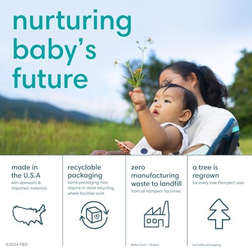 Pampers Pure Protection Disposable Baby Diapers Size 4, 2 Month Supply (2 x 150 Count) with Aqua Pure Sensitive Baby Wipes, 12X Pop-Top Packs (672 Count) - Image 5