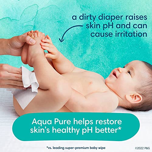 Pampers Pure Protection Disposable Baby Diapers Size 7, 2 Month Supply (2 x 88 Count) with Aqua Pure Baby Wipes, 12X Pop-Top Packs (672 Count) - Image 7