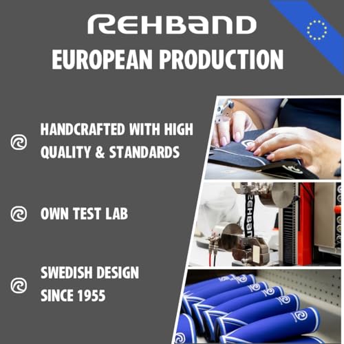Rehband 7mm Power Max Knee Compression Sleeve for Strength Sports, Competition Grade, Neoprene Knee Sleeves for Bodybuilding & Heavy Powerlifting, Colour:Blue - 1 Pair, Size:Medium - Image 4
