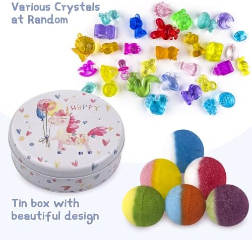 Bath Bombs for Kids, 12pcs Bath Bombs with Surprise Crystal Toys Inside, Handmade Natural and Organic Bubble Bath Fizzies, Birthday Easter Gift for Girls and Boys - Image 2