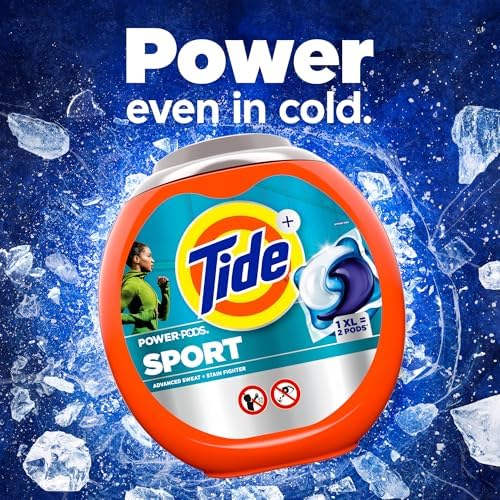 Tide Power Pods Laundry Detergent Pacs with Febreze Sport, 32 Count, Febreze Freshness with Sport Odor Defense - Image 5