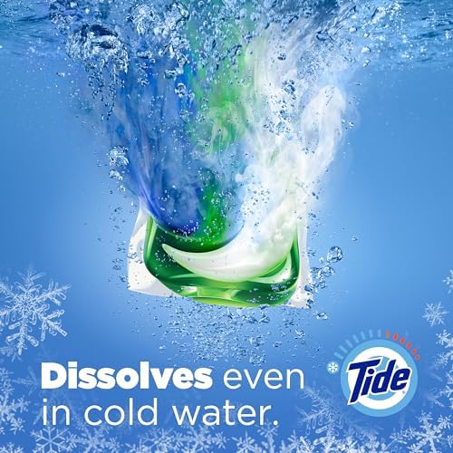 Tide PODS Liquid Laundry Detergent Soap Pacs HE Compatible 76 Count Powerful 3-in-1 Clean in one Step Clean Breeze Scent - Image 7