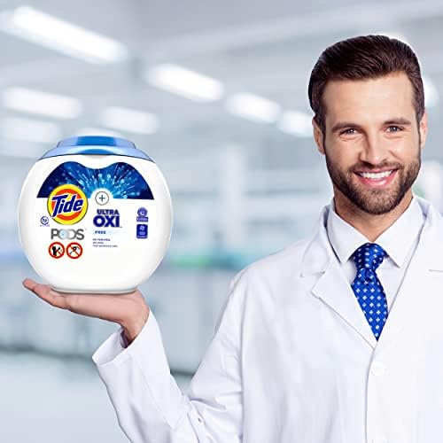 Tide PODS Ultra OXI Free Laundry Detergent Pacs, National Eczema Association and National Psoriasis Foundation Recommended, 57 count - Image 8