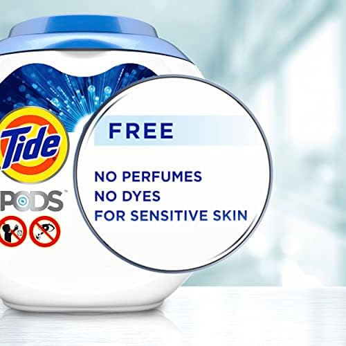 Tide PODS Ultra OXI Free Laundry Detergent Pacs, National Eczema Association and National Psoriasis Foundation Recommended, 57 count - Image 9