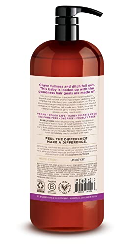 Soapbox Biotin & Collagen Super Fruit Conditioner for Thin, Fine, Thinning Hair | Volumizing & Softening Conditioner to Promote Hair Growth, Strength, Fullness, 1 Liter Pump Bottle - Image 5