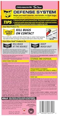 Raid Ant & Roach Aerosol Bug Spray, Water-Based Formula Insecticide With No Greasy Residue, Kills On Contact, 17.5 oz - Image 12