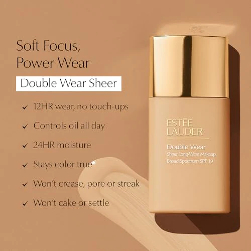 Estée Lauder Double Wear Sheer Long-Wear Foundation, SPF 19, 1 Fl Oz - Image 6