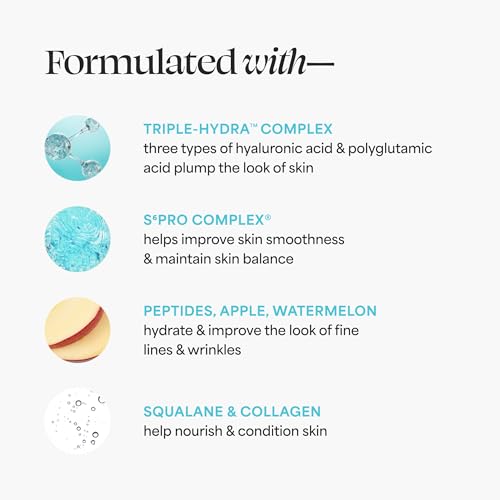 TULA Skin Care 24/7 Ultra Hydration - Triple Hydra Complex Day & Night Serum, Plumps Skin & Delivers Moisture While Reducing Fine Lines, 1 fl oz. - Image 4