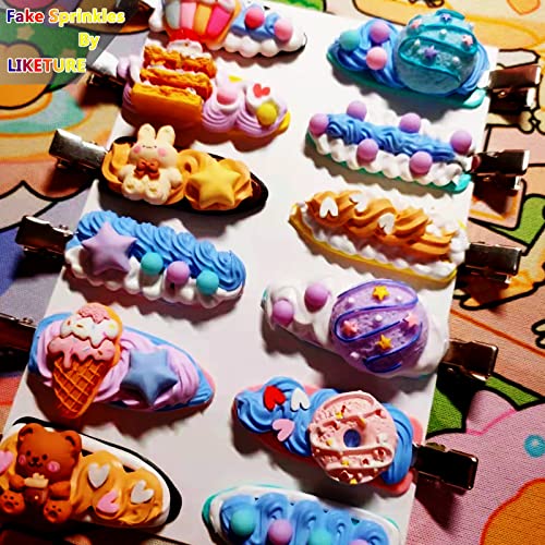 Fake Sprinkles 12 Jars 180g Polymer Clay Sprinkles Fake Candy Sprinkles Faux Sprinkle for Resin Slime Craft Plastic Sprinkle Nail Art Phone Case DIY Shaker Card Filler (12 Mixed Colors-180G) - Image 7