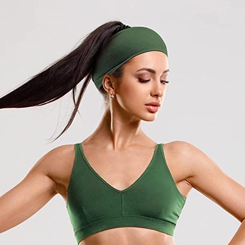 Women's Workout Headbands Non Slip Sport Sweatbands Yoga Hairbands for Travel Fitness Athletic Elastic Moisture Wicking for Girls - Image 5