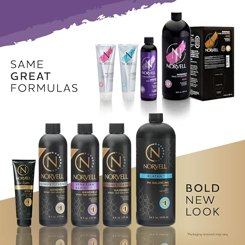 Norvell Spray Tan Solution, Cosmo, Blend of Warm Brown & Cool Violet-Brown Undertones, 8 fl. oz. - Long-Lasting, Handheld Self-Tanning Spray with Tomato Seed Extract, Aloe Leaf - Image 3