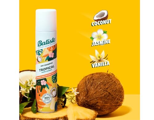 Batiste Dry Shampoo, Tropical Fragrance, Refresh Hair and Absorb Oil Between Washes, Waterless Shampoo for Added Hair Texture and Body, 6.73 OZ Dry Shampoo Bottle - Image 4