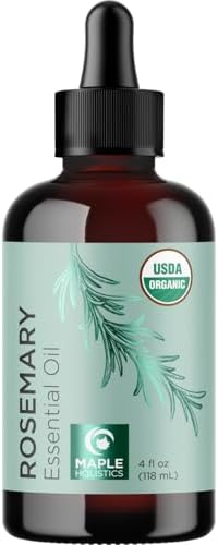 Certified Organic Rosemary Oil for Hair - Extra Large 100% Pure USDA Organic Rosemary Essential Oil for Hair Skin and Nails - Organic Hair Oil for Dry Scalp Treatment and Enhanced Volume and Shine - Image 7