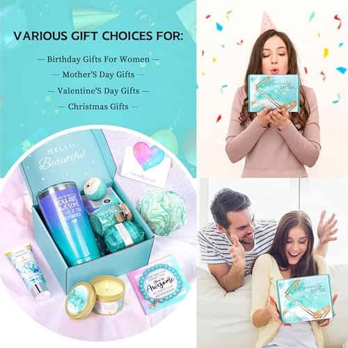 Birthday Gifts for Women, Gifts for Women Mom, Wife, Girlfriend, Sister, Friends, Her, Relaxing Spa Gifts Basket Self Care Gifts For Women Christmas, Valentine's Day, Mother's Day Gifts for Women - Image 7