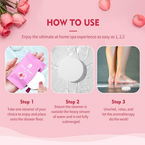 Shower Steamers Aromatherapy for Women and Men, 24-Pack Organic Shower Bombs with Essential Oil, Rose, Watermelon, Tea Tree, Orange & Vanilla, Sea Salt, Lavender Birthday Gifts for Women - Image 2