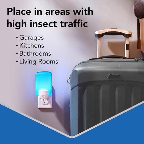 Raid Essentials Flying Insect Light Trap Starter Kit, 1 Plug-In Device + 1 Cartridge, Featuring Light Powered Attraction - Image 6