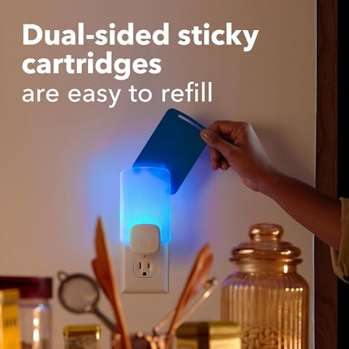 Raid Essentials Flying Insect Light Trap Starter Kit, 1 Plug-In Device + 1 Cartridge, Featuring Light Powered Attraction - Image 7