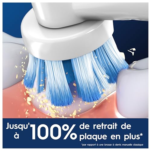 Oral-B Pro Sensitive Clean Electric Toothbrush Head, X-Shaped & Extra Soft Bristles for Gentle Brushing & Plaque Removal, Pack of 10 Toothbrush Heads, Suitable for Mailbox, White - Image 3