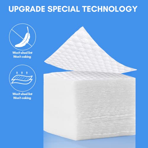 Makartt Lint Free Nail Wipes, AB Side Design Super Absorbent Cotton Pads 450PCS for Soak Off Gel Nails Polish Makeup Remover Eyelash Glue Removers and Skincare, Soft Organic Cleaning Wipe - Image 6