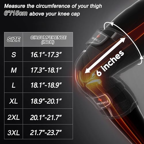 NEENCA Professional Knee Brace for Knee Pain, Medical Knee Support with Patented X-Strap Fixing System, Great Support and Stability for Joint Pain, Arthritis, Meniscus Tear, ACL, PCL, Runner, Sports - Image 5