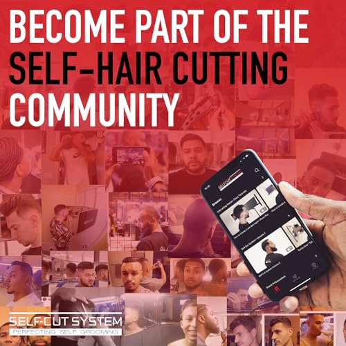 Self-Cut System - 3 Way Mirror with Lights - Three Way Mirror for Self Hair Cutting - Over The Door Mirror - Trifold Mirror - 360 Mirror - Barber Mirror - Self Haircut Mirror (Travel 3.0 LED) - Image 8