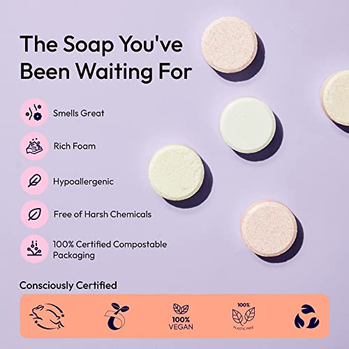 FOMIN Foaming Hand Soap Tablets (16 Count) - Makes 128 fl oz (16 x 8 fl oz) - Variety Pack Foaming Hand Soap Refills, Sustainable Soap Tablets for Hands - Image 5