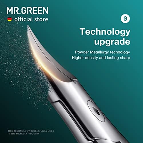 MR.GREEN Toenail Clippers Stainless Steel Ingrown Nail Cutter Thick and Hard Nails Pedicure Manicure Tools (Green) - Image 4