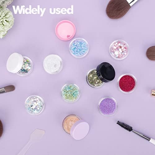 5 Gram Sample Containers with Lids, 200 Count 5ML Sample Jars, Empty Cosmetic Containers with Lids, Small Makeup Travel Containers for Glitter, Lotion, Cream, Beads, with Labels, Mini Spatulas - Image 6