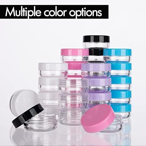 5 Gram Sample Containers with Lids, 200 Count 5ML Sample Jars, Empty Cosmetic Containers with Lids, Small Makeup Travel Containers for Glitter, Lotion, Cream, Beads, with Labels, Mini Spatulas - Image 8