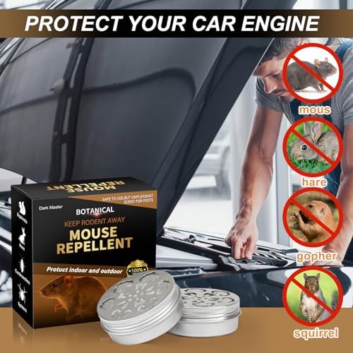 Dark Master 6 Pack Rodent Repellent for Car Engines, Mighty Peppermint Oil to Repel Mice and Rats,Environmentally Friendly and Humane Mouse Trap for Car Engines,House (Mint) - Image 7