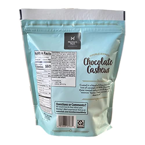 Member’s Mark Double Dipped Chocolate Cashews (18.3 oz.) - Image 2