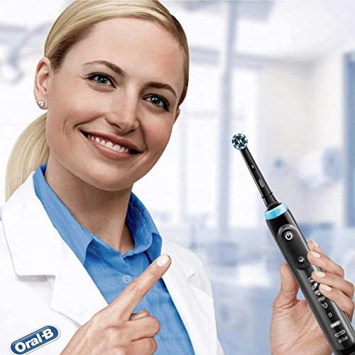 Crossaction Electric Toothbrush Replacement Brush Head Refills, Black , 4 Count (Pack of 1) - Image 5
