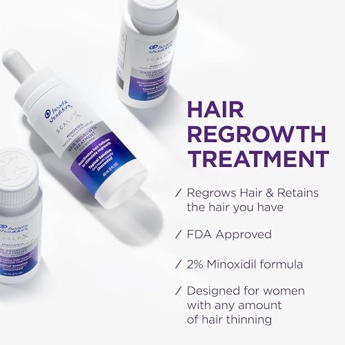 Head & Shoulders Scalp X 2% Minoxidil for Women, Hair Regrowth Treatment for Thinning Hair and Hair Loss, Topical Solution, 3 Month Supply, 2 Fl Oz Each, Pack of 3 - Image 2
