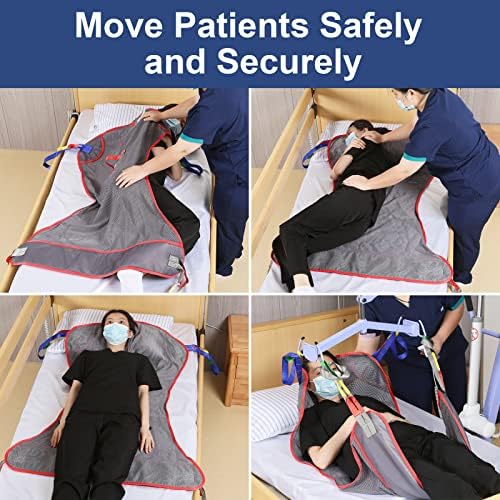 Universal Full Body Patient Lift Sling, Mesh Fabric Patient Sling Transfer and Bathing aids, 500lb Weight Capacity (Large) - Image 8