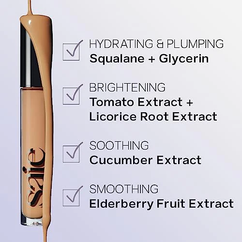 Saie Hydrabeam Under Eye Brightener - Sheer + Hydrating Eye Brightener with Cucumber Extract - Instantly Illuminates Skin for a Radiant Finish - Shade 0.5 (0.2 oz) - Image 2