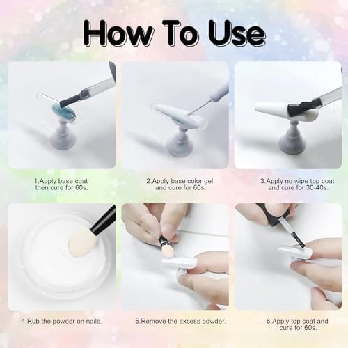 Pearl Chrome Nail Powder -【0.8g Super Pearl Effect】 Chrome Powder for Nails Iridescent Aurora Mermaid White Pearl Chrome Nail Powder for Nails Art DIY - Image 6