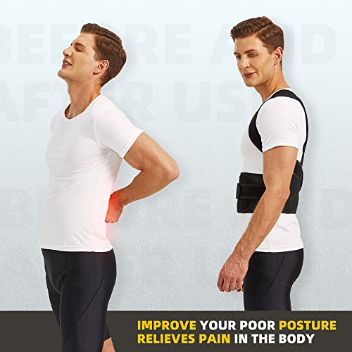 Upgraded Back Brace Posture Corrector for Men and Women - Relief for Neck, Back,and Shoulder Pain - Full Adjustable and Breathable Posture Back Brace - Improve Back Posture and Provide Lumbar Support - Image 2