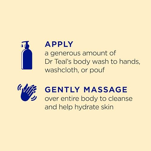 Dr Teal's Body Wash with Pure Epsom Salt, with Prebiotic Lemon Balm & Sage, 24 fl oz (Pack of 4) - Image 3