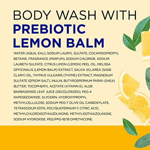 Dr Teal's Body Wash with Pure Epsom Salt, with Prebiotic Lemon Balm & Sage, 24 fl oz (Pack of 4) - Image 8