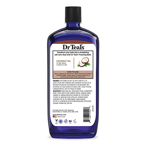 Dr Teal's Foaming Bath with Pure Epsom Salt, Nourish & Protect with Coconut Oil, 34 fl oz (Pack of 4) - Image 10