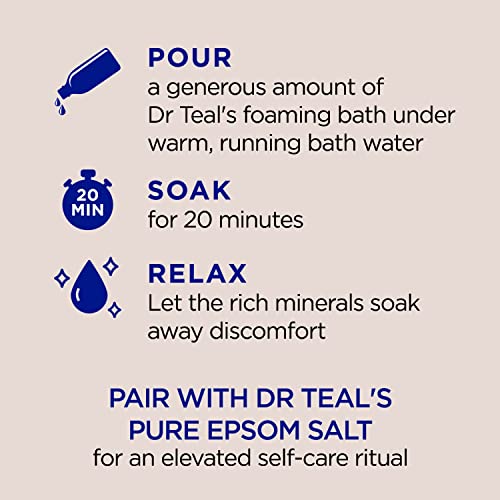 Dr Teal's Foaming Bath with Pure Epsom Salt, Nourish & Protect with Coconut Oil, 34 fl oz (Pack of 4) - Image 4