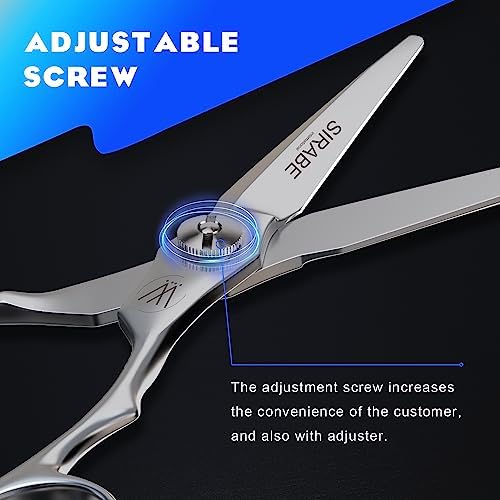 Sirabe Professional Hair Scissors Shears, 6.5" Extremely Sharp Blades, Hair Cutting Scissors Barber Kit Haircut Scissors, for Home Salon Hairdressing - Image 4