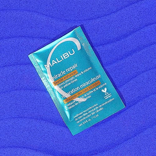 Malibu C Miracle Repair Hair Reconstructor, Blonde Enhancer - Nourishing Hair Repair Treatment for Damaged Blonde Strands - Relieves Hair Discoloration - Image 6