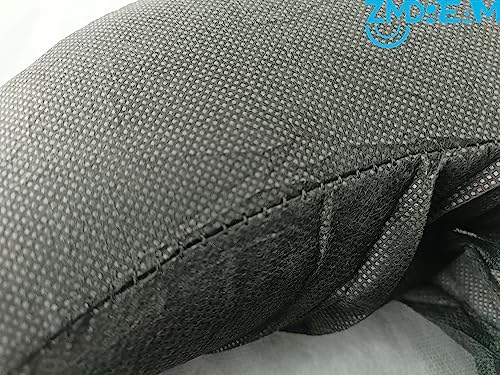 Pack of 75 Fitted Disposable Massage Headrest Covers Face Rest Cradle Covers Black - Image 2