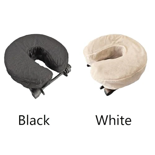 Pack of 75 Fitted Disposable Massage Headrest Covers Face Rest Cradle Covers Black - Image 7