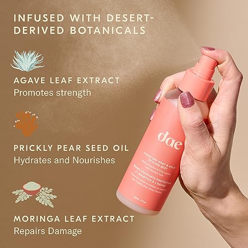 DAE Agave Dry Heat & Hold Styling Mist - Protects, Controls Frizz, Softens Hair (5 oz.) - Image 2