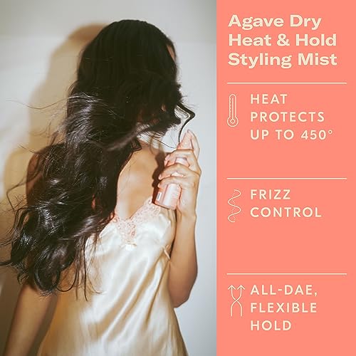 DAE Agave Dry Heat & Hold Styling Mist - Protects, Controls Frizz, Softens Hair (5 oz.) - Image 3