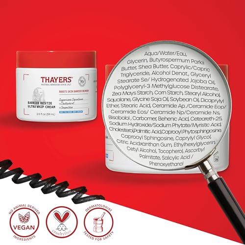 THAYERS Barrier Bestie Ultra Whip Face Cream, Moisturizer with Sugarcane Squalane and Ceramides, Skin Care for Dry to Very Dry Skin, 2.0 Oz - Image 6