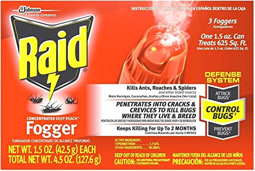 Raid Deep Reach Fogger 4.5 Ounce (Pack of 3) - Image 3