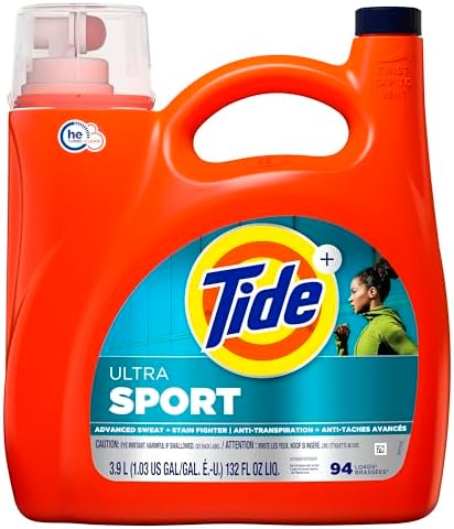 Tide Plus Febreze Sport Odor Defense Liquid Laundry Detergent Soap, HE Compatible, 94 Loads, 132 fl oz - Image 11